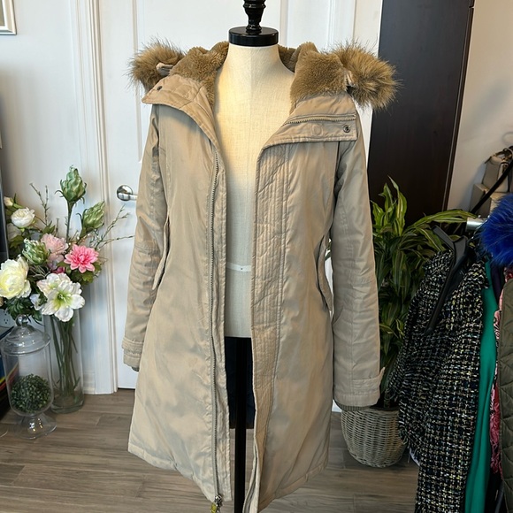 Beige Tna Winter Parka - Picture 1 of 1